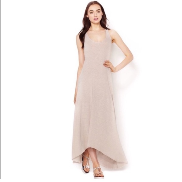 Elizabeth and James Cream Tan Maxi Lace Up Dress Coverup Swim Cover XS - Picture 2 of 7